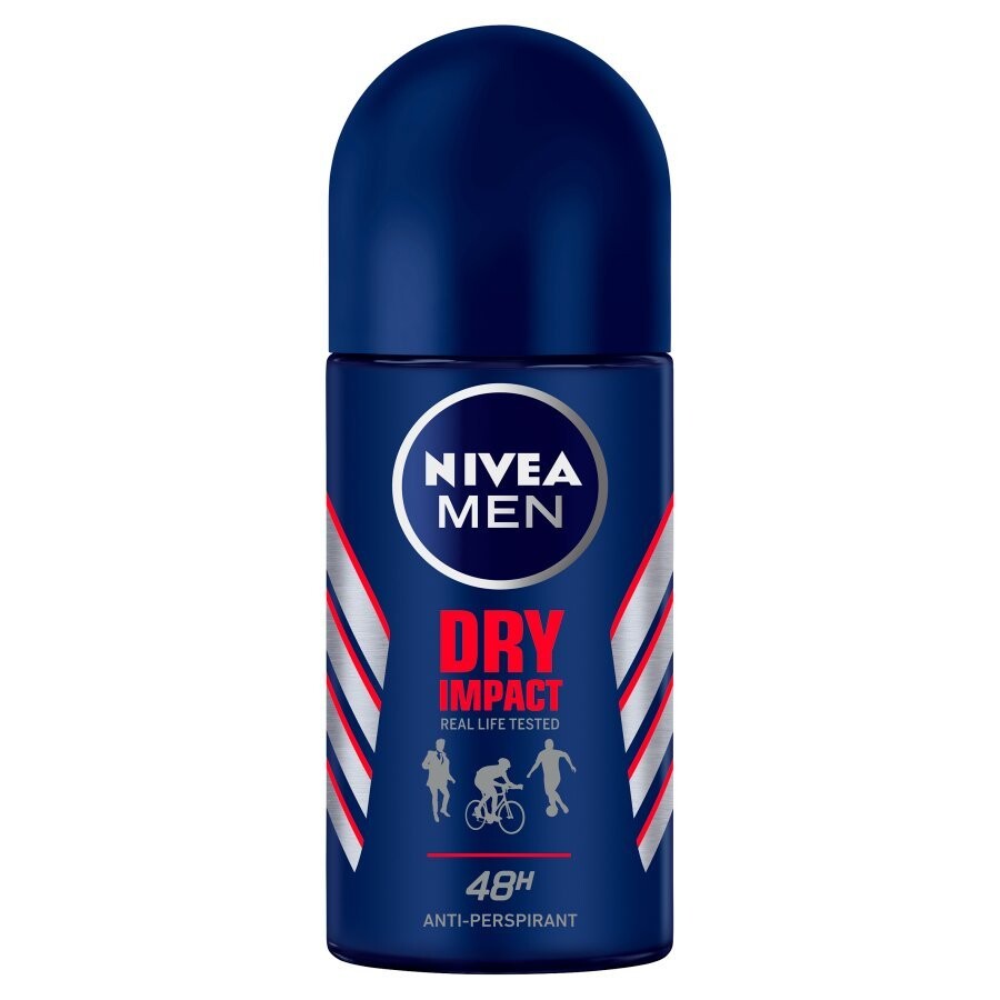 Nivea, Мужской антиперспирант Dry Impact шариковый 50мл
Nivea, Мужской антиперспирант Dry Impact шариковый 50мл