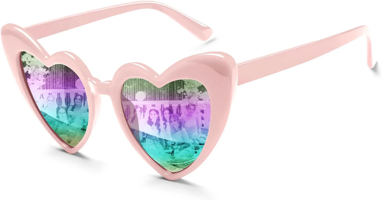 Солнцезащитные очки в форме сердца, винтажные очки в форме сердца, свадебные солнцезащитные очки для женщин, сувениры для девичника BOUBONI, Pink Multicolored
Солнцезащитные очки в форме сердца, винтажные очки в форме сердца, свадебные солнцезащитные очки для женщин, сувениры для девичника BOUBONI, Pink Multicolored
