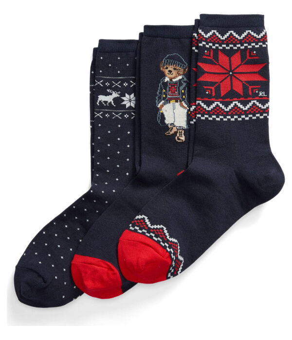 Носки женские Polo Ralph Lauren с узором 3 пары, синий
Носки женские Polo Ralph Lauren с узором 3 пары, синий