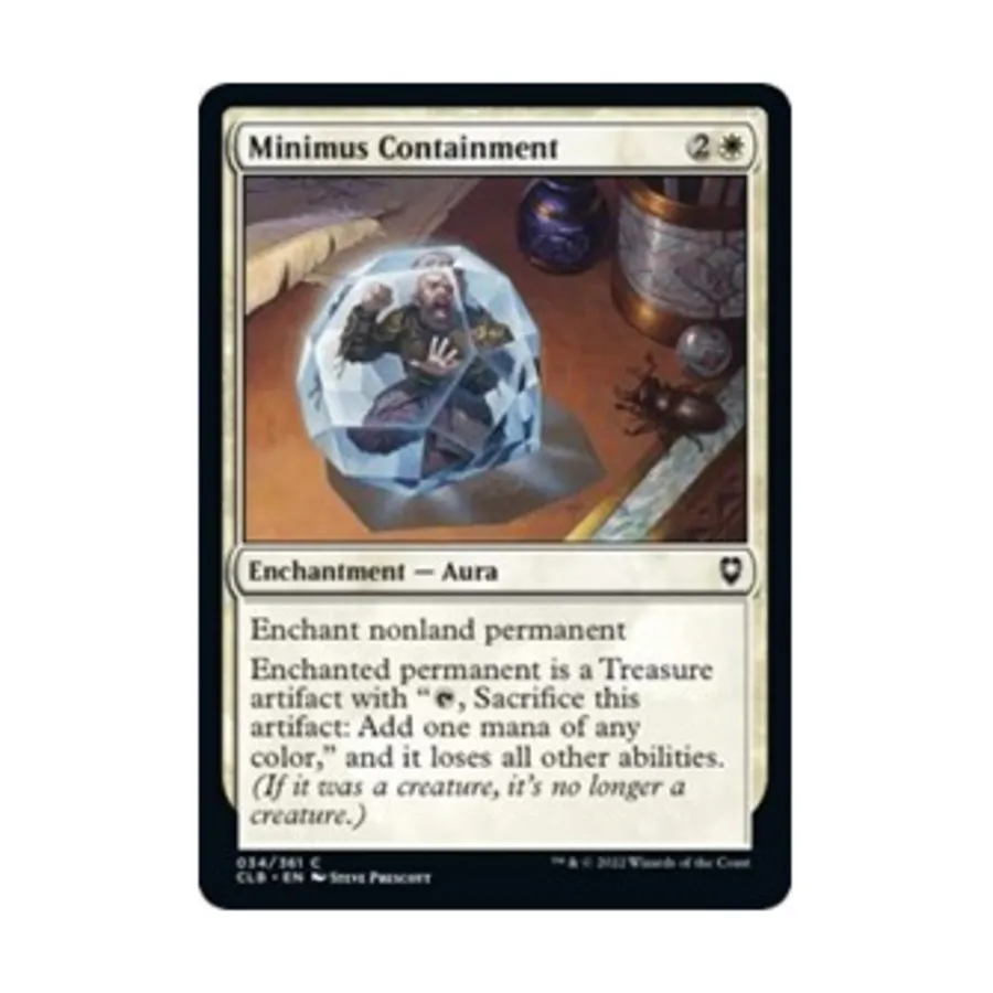 CCG Минимусное сдерживание (C) (фольга), MTG - Commander Legends - Battle for Baldur's Gate
CCG Минимусное сдерживание (C) (фольга), MTG - Commander Legends - Battle for Baldur's Gate