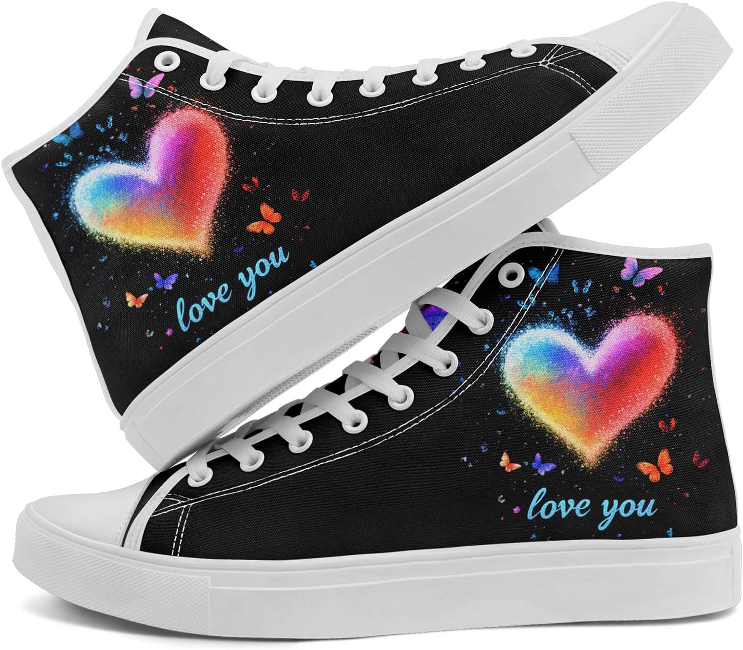 Романтические высокие кеды на ткани для женщин и мужчин, стильная повседневная обувь ко Дню святого Валентина, унисекс, подарок для пар Awsole, белый/черный/синий/желтый/розовый
Романтические высокие кеды на ткани для женщин и мужчин, стильная повседневная обувь ко Дню святого Валентина, унисекс, подарок для пар Awsole, белый/черный/синий/желтый/розовый