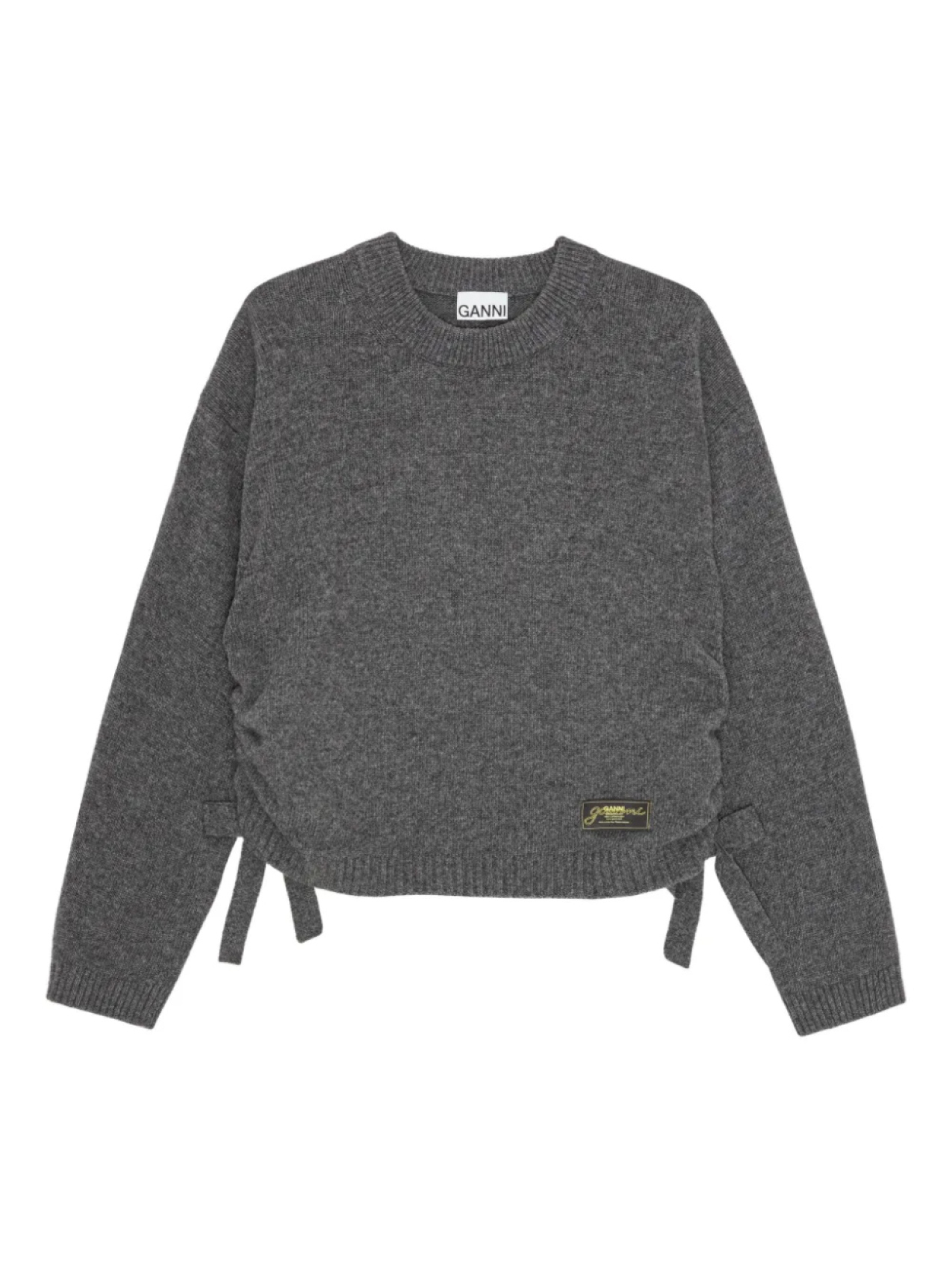 GANNI свитер со сборками, серый
GANNI свитер со сборками, серый