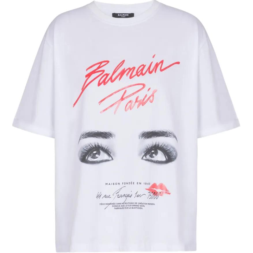 Футболка с принтом Eyes BALMAIN, белый
Футболка с принтом Eyes BALMAIN, белый