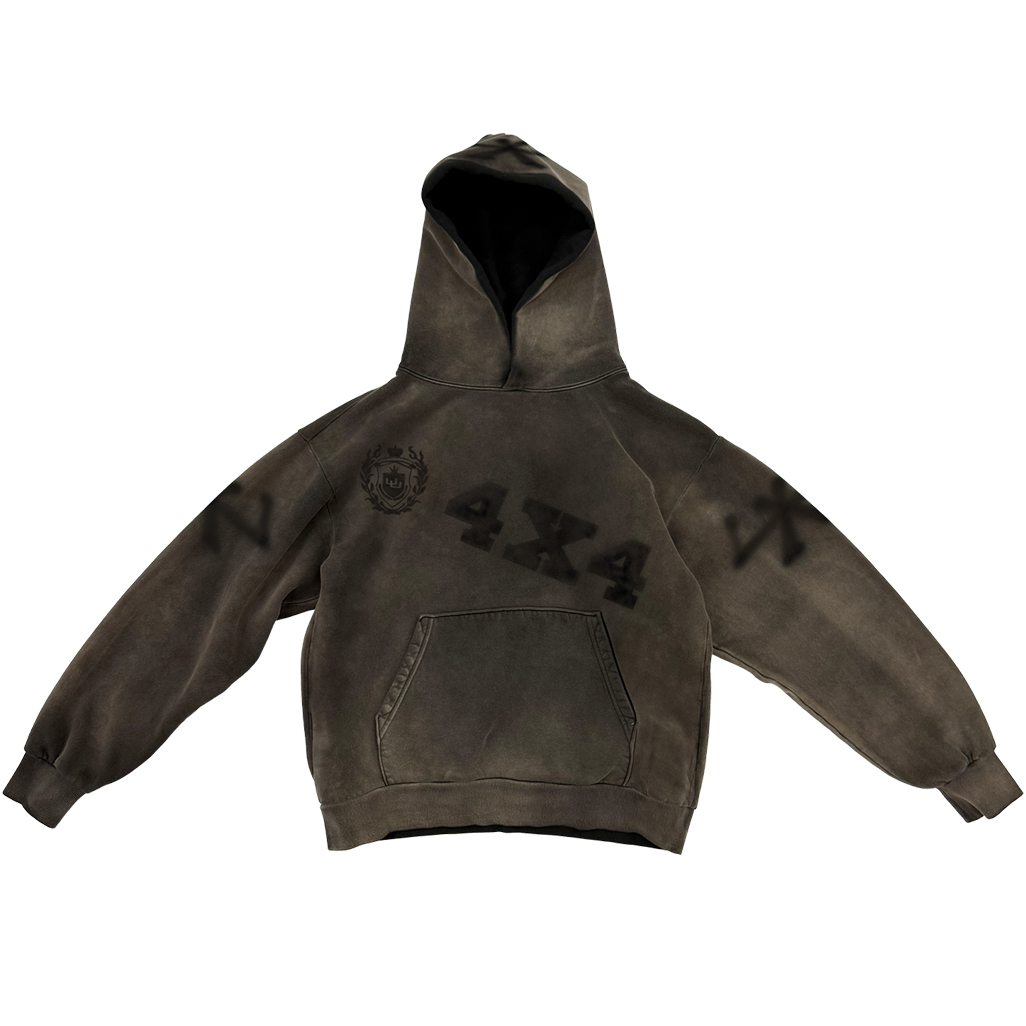 Travis Scott Толстовка 4x4 темно-коричневая
Travis Scott Толстовка 4x4 темно-коричневая