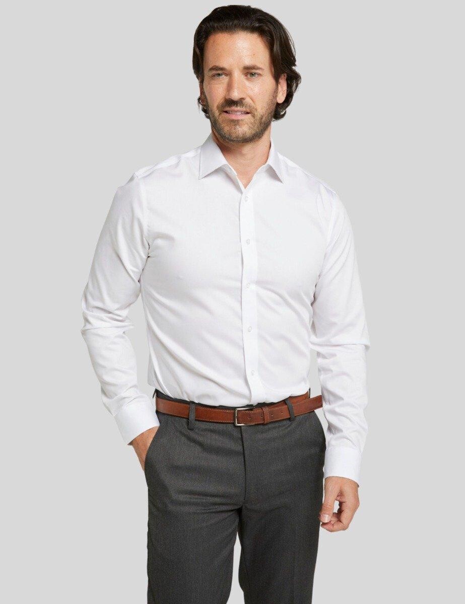 Белая рубашка из твила из чистого хлопка без глажки Double TWO, белый
Белая рубашка из твила из чистого хлопка без глажки Double TWO, белый