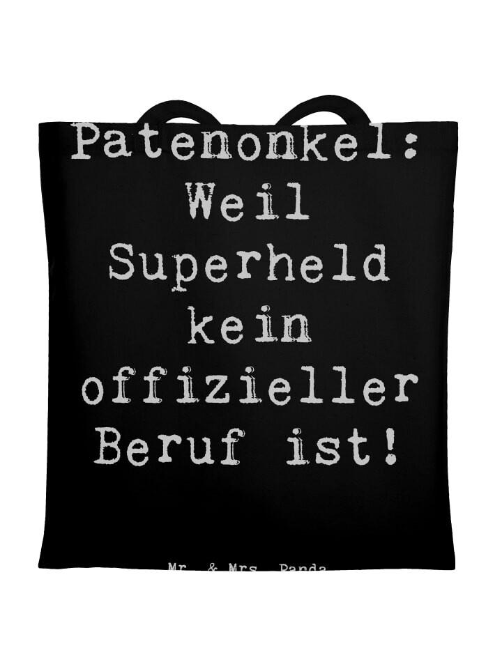 Сумка для переноски Mr & Mrs Panda Patenonkel Superheld, черный
Сумка для переноски Mr & Mrs Panda Patenonkel Superheld, черный