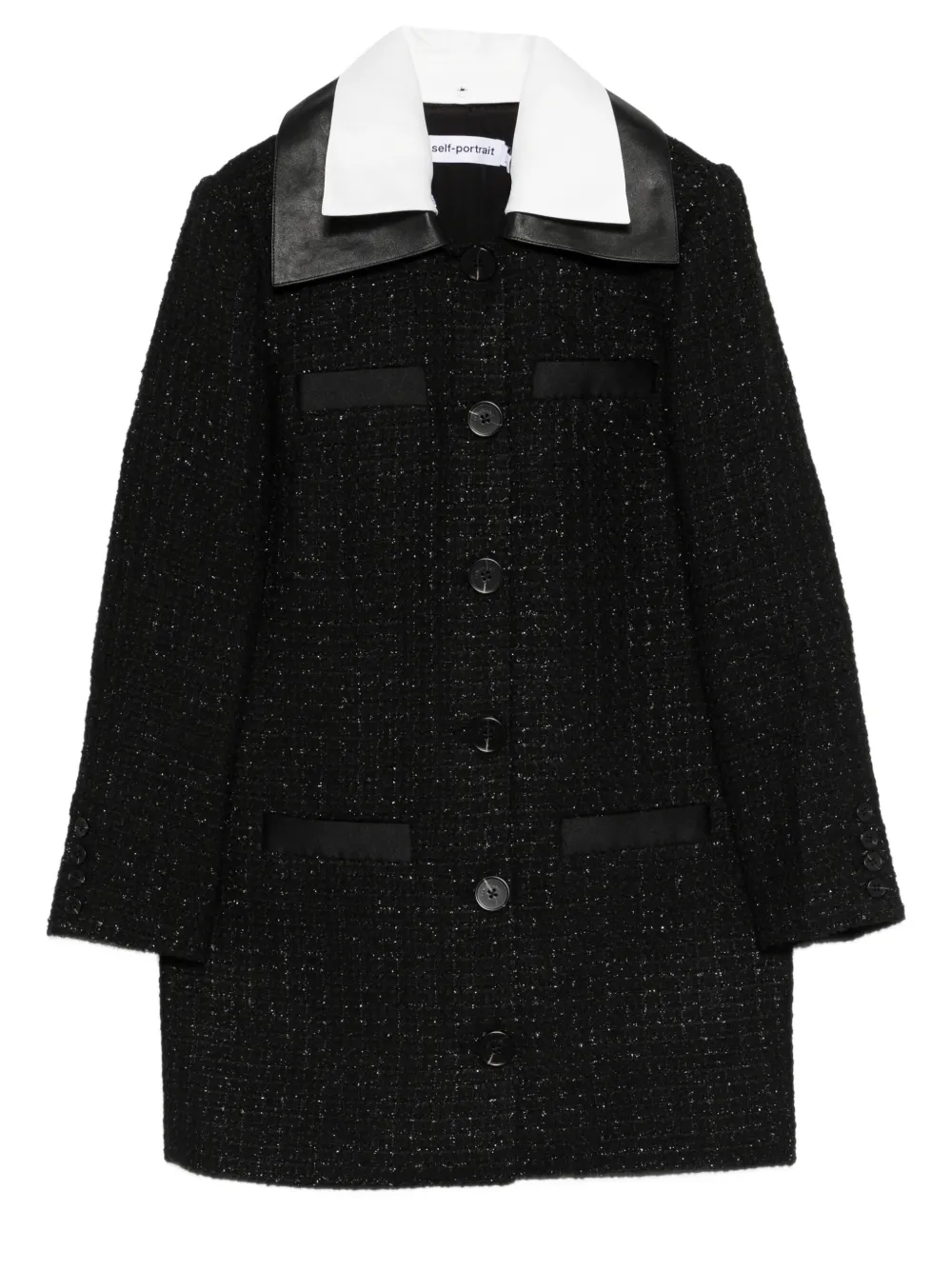 Мини-платье из букле Self-Portrait, черный
Мини-платье из букле Self-Portrait, черный