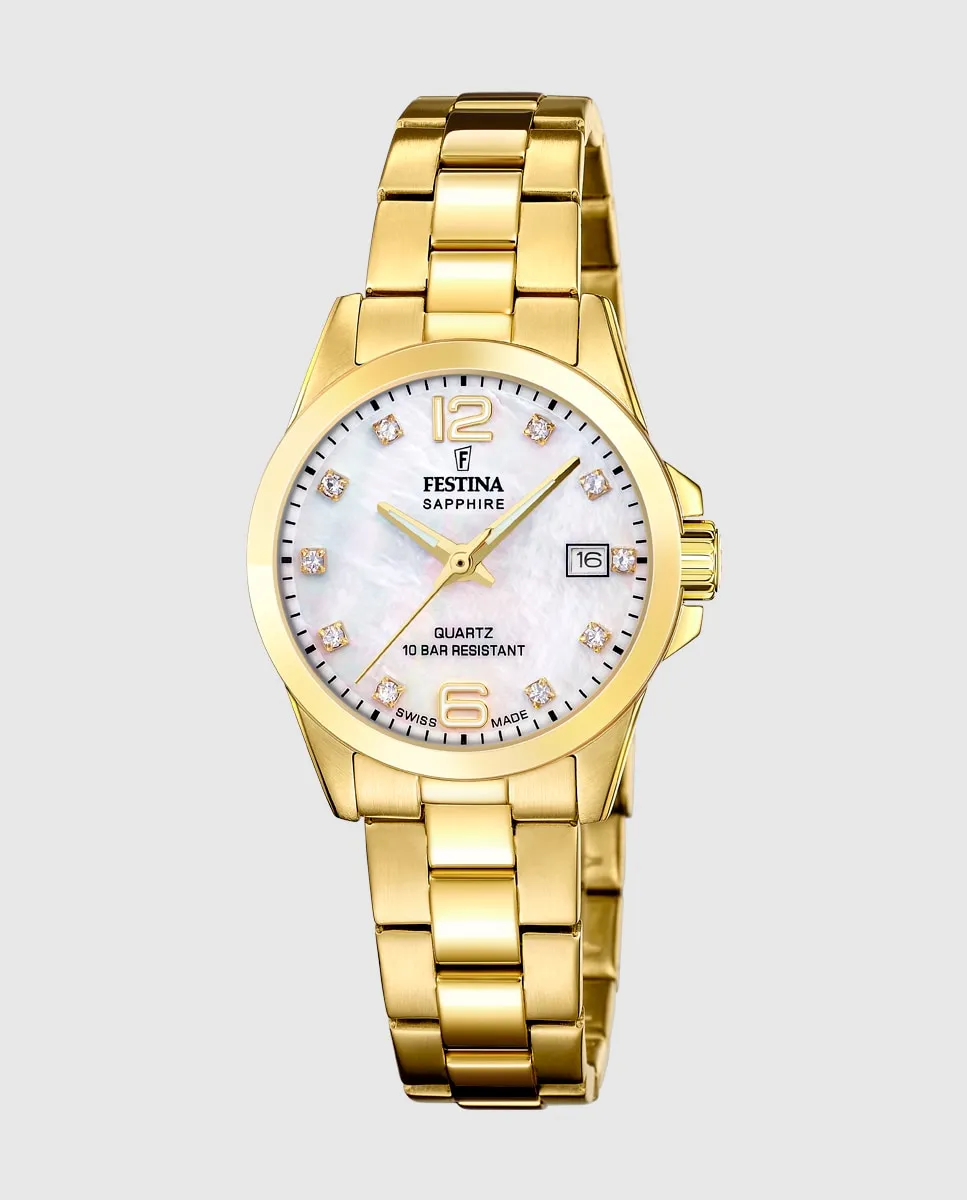 F20050/1 Женские часы Swiss Made Classics в корпусе из стали золотистого оттенка Festina, золото
F20050/1 Женские часы Swiss Made Classics в корпусе из стали золотистого оттенка Festina, золото