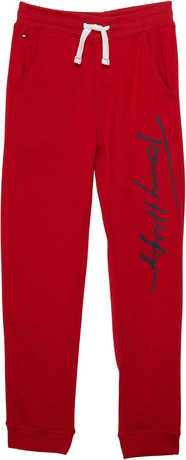 Флисовые спортивные брюки-джоггеры Tommy Hilfiger для мальчиков, застежка на шнурок, Scarlet Sage Script
Флисовые спортивные брюки-джоггеры Tommy Hilfiger для мальчиков, застежка на шнурок, Scarlet Sage Script