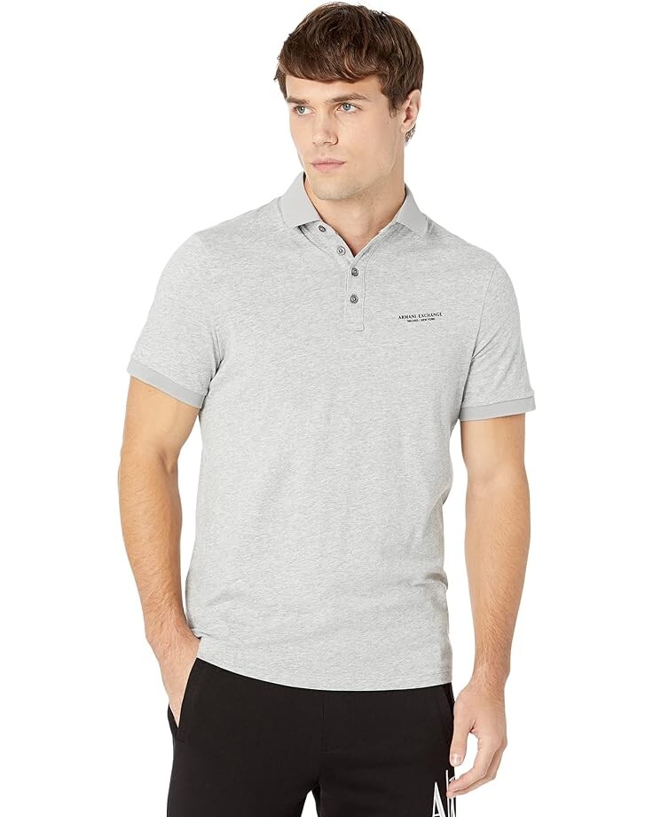 Поло Armani Exchange Slim Fit Milano/New York Logo, цвет Heather Grey
Поло Armani Exchange Slim Fit Milano/New York Logo, цвет Heather Grey
