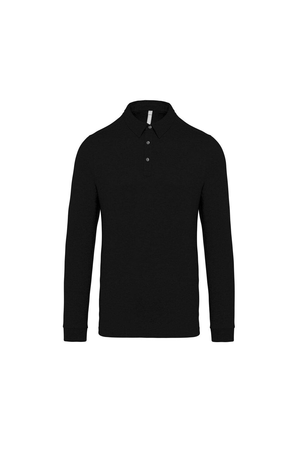 Рубашка поло с длинными рукавами из джерси Kariban, черный
Рубашка поло с длинными рукавами из джерси Kariban, черный