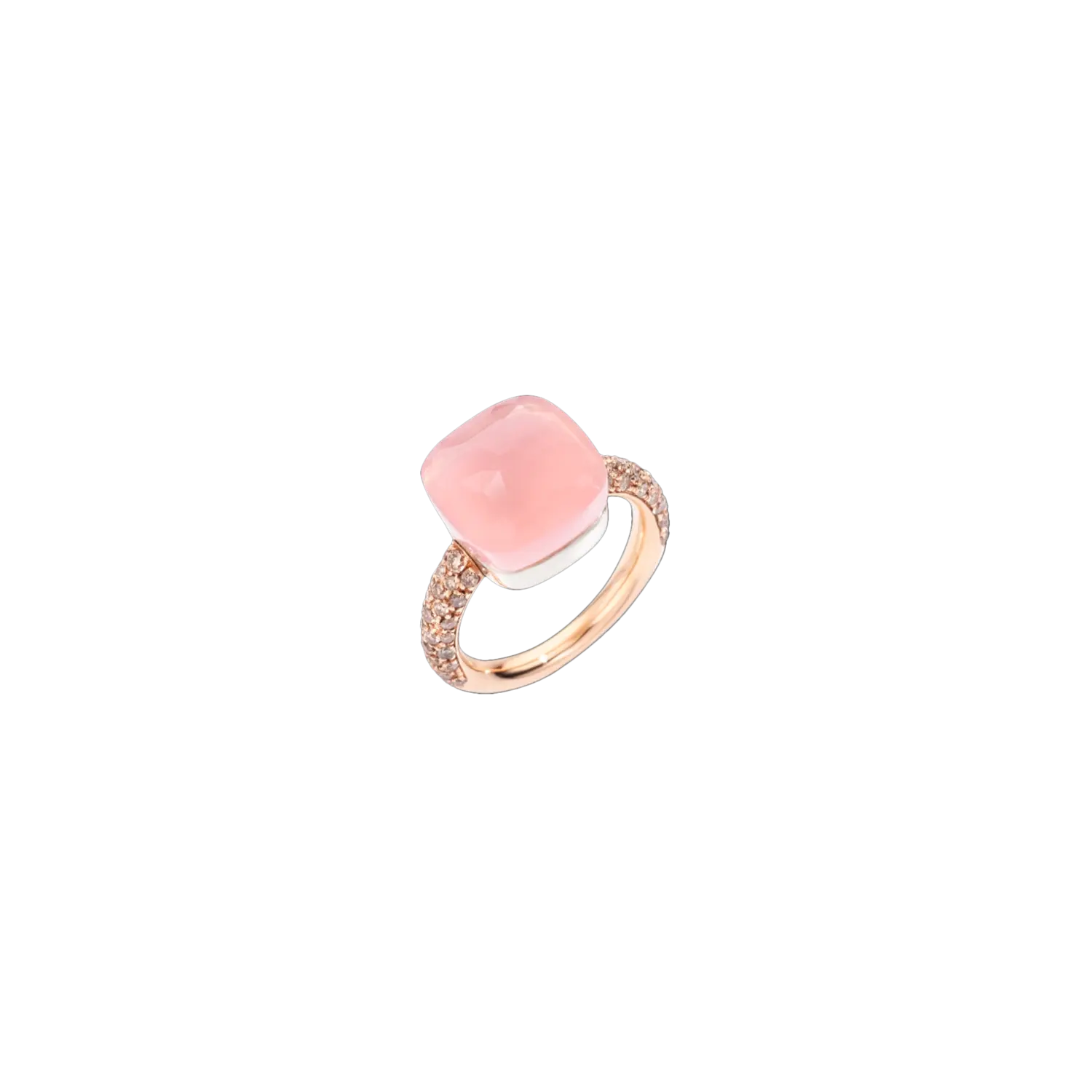 Кольцо Pomellato Maxi из розового и белого золота с халцедоном, розовым кварцем и белыми бриллиантами
Кольцо Pomellato Maxi из розового и белого золота с халцедоном, розовым кварцем и белыми бриллиантами