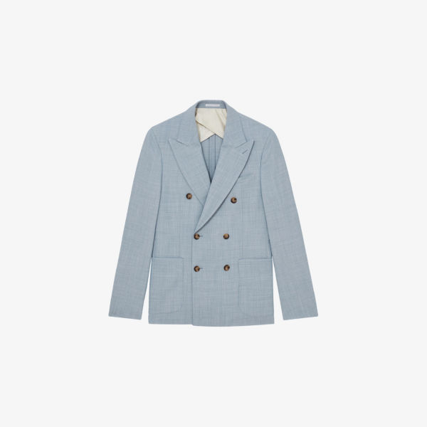 Блейзер Reiss Belmont двубортный из эластичного материала, голубой
Блейзер Reiss Belmont двубортный из эластичного материала, голубой