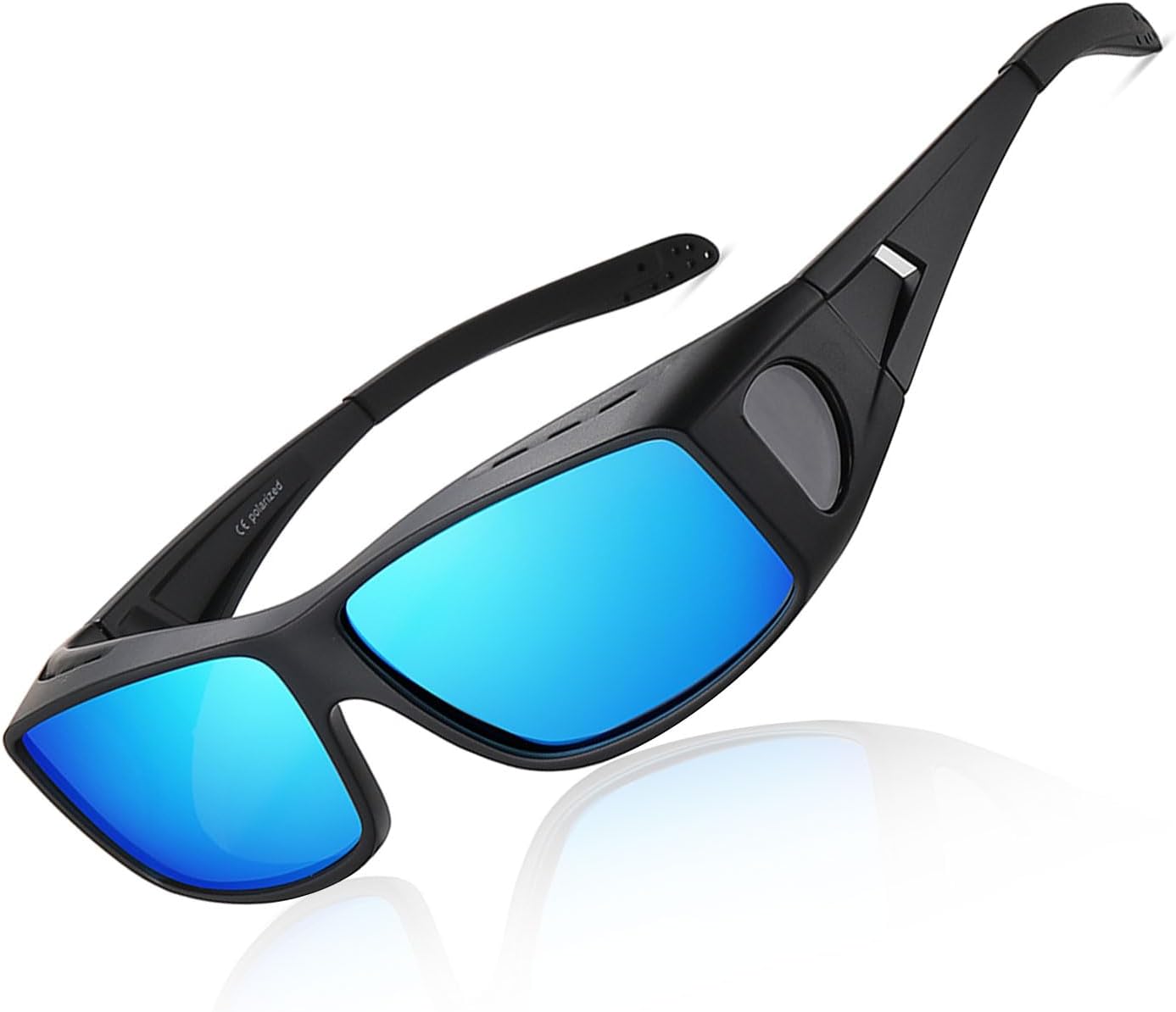 Солнцезащитные очки Wzerry Fit Over Glasses для женщин и мужчин, поляризованные, увеличенного размера, для очков с диоптриями, защита UV400, Glossy Black Frame/Blue Lens
Солнцезащитные очки Wzerry Fit Over Glasses для женщин и мужчин, поляризованные, увеличенного размера, для очков с диоптриями, защита UV400, Glossy Black Frame/Blue Lens