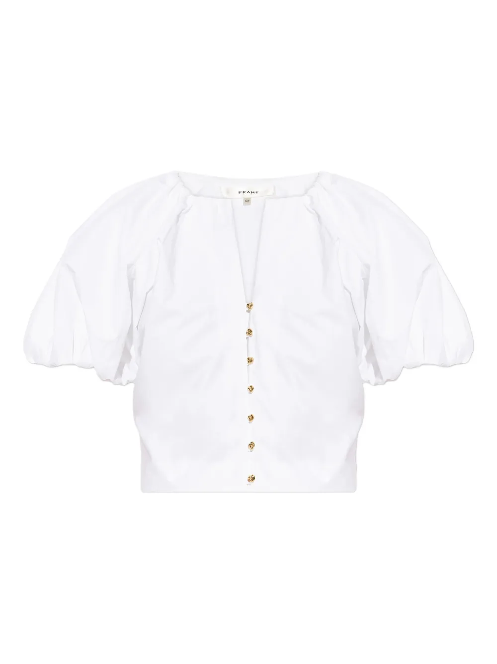 Топ с пуговицами и пышными рукавами Frame, белый
Топ с пуговицами и пышными рукавами Frame, белый