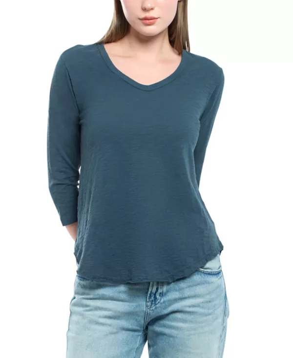 Футболка с рукавами 3/4 и необработанным краем Wilt Clothing, синий
Футболка с рукавами 3/4 и необработанным краем Wilt Clothing, синий