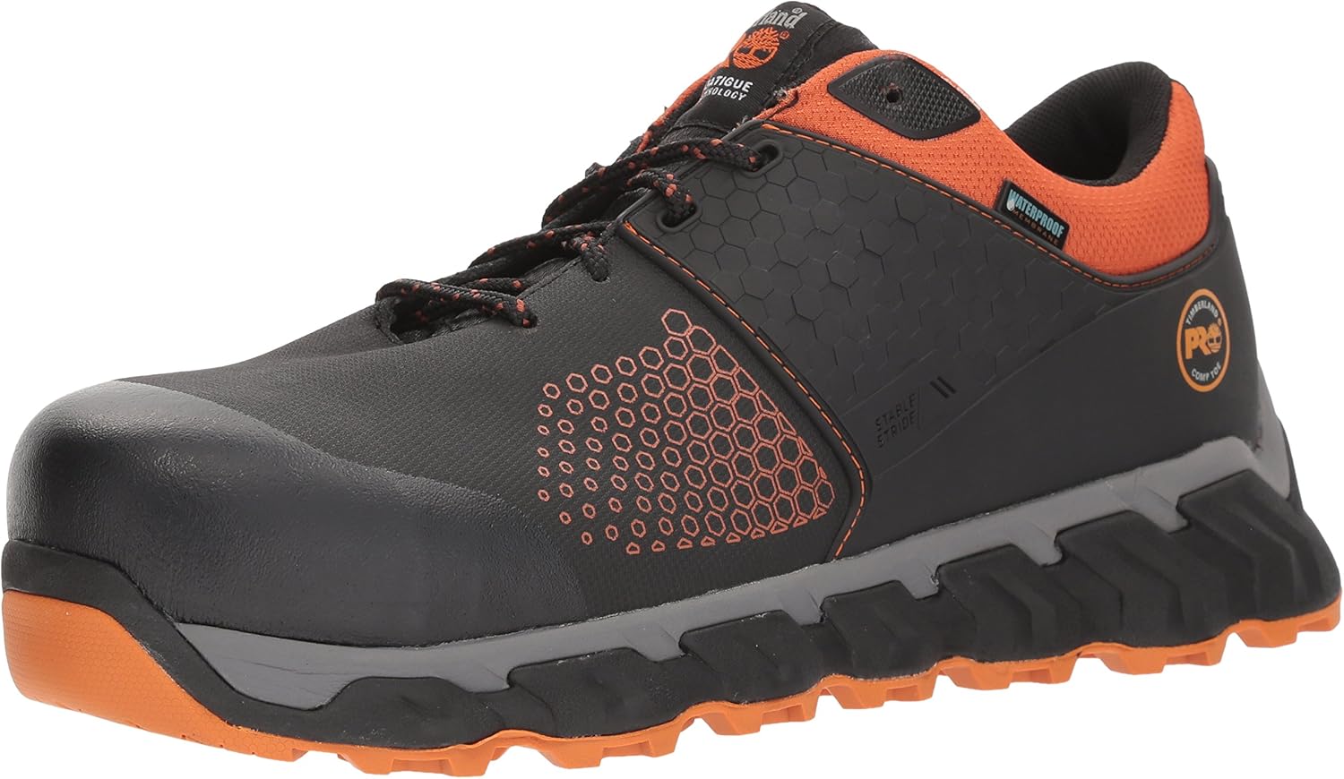 Timberland PRO Mens Ridgework Low Waterproof, Black/Orange
Timberland PRO Mens Ridgework Low Waterproof, Black/Orange