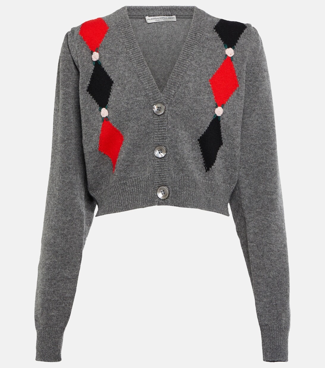 Шерстяной кардиган ALESSANDRA RICH, серый
Шерстяной кардиган ALESSANDRA RICH, серый