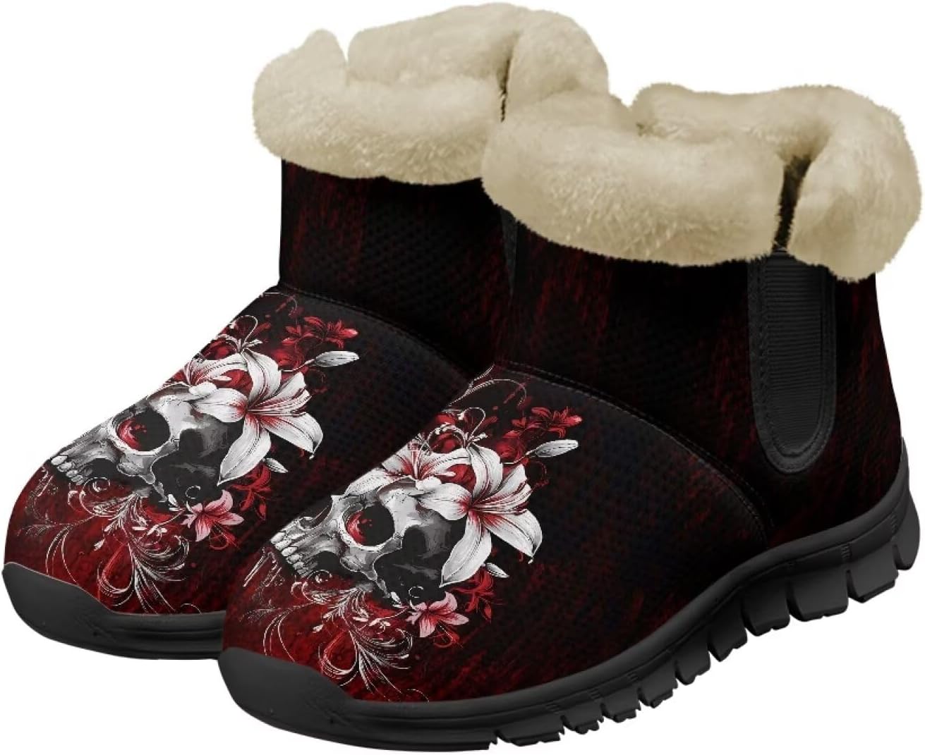 Мужские зимние снегоходные ботинки Qoiuvncy, утепленные мехом, ботильоны с мягкой подкладкой, нескользящие, удобные, с легким надеванием, короткие ботинки для прогулок на улице, размер США 7-13, Skull Lily
Мужские зимние снегоходные ботинки Qoiuvncy, утепленные мехом, ботильоны с мягкой подкладкой, нескользящие, удобные, с легким надеванием, короткие ботинки для прогулок на улице, размер США 7-13, Skull Lily