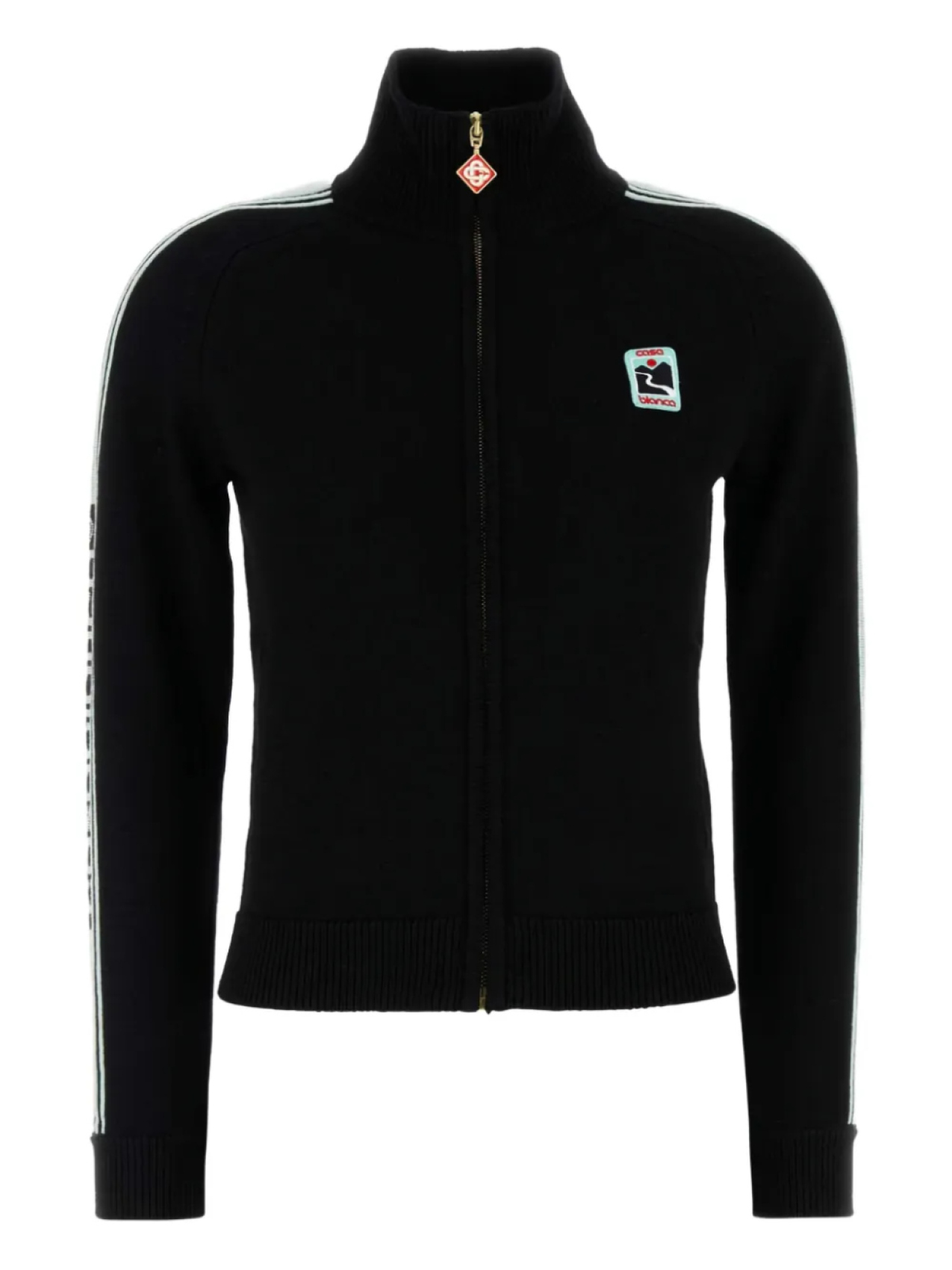 Кардиган на молнии с полосками Casablanca, черный
Кардиган на молнии с полосками Casablanca, черный