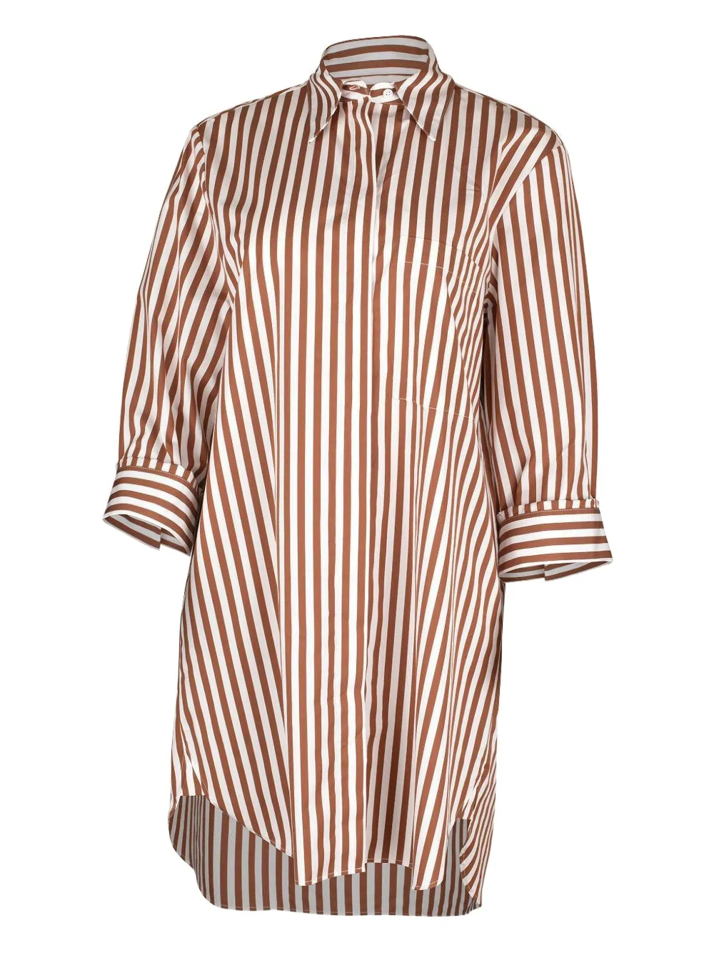 Платье-рубашка Morning After в полоску TWP, коричневый
Платье-рубашка Morning After в полоску TWP, коричневый