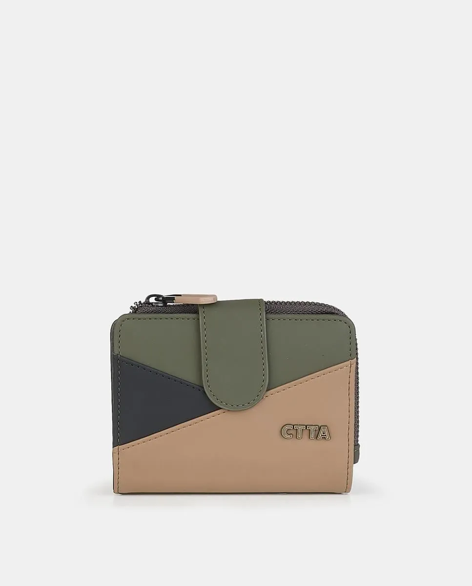 Кошелек с клапаном и молнией Caminatta, хаки
Кошелек с клапаном и молнией Caminatta, хаки