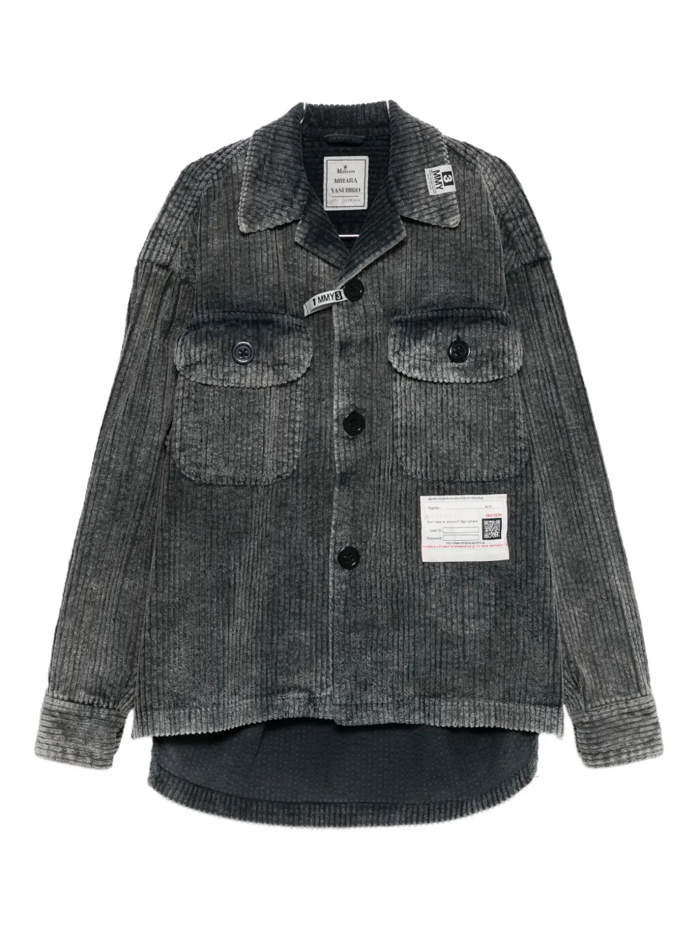 Вельветовая рубашка Maison Mihara Yasuhiro, черный
Вельветовая рубашка Maison Mihara Yasuhiro, черный