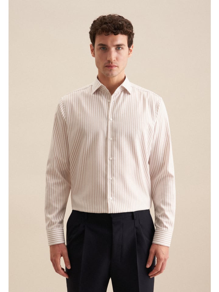 Рубашка Seidensticker, бежевый
Рубашка Seidensticker, бежевый