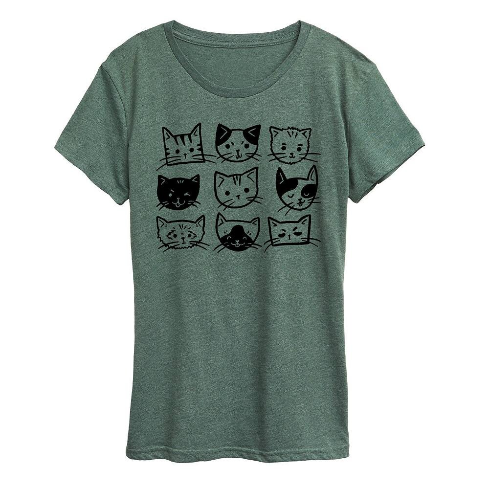 Женская футболка с рисунком Cat Faces Grid Licensed Character, цвет Heather Juniper
Женская футболка с рисунком Cat Faces Grid Licensed Character, цвет Heather Juniper