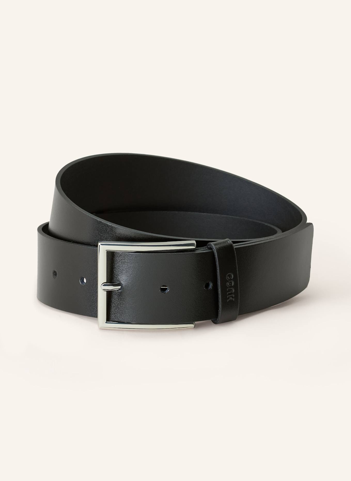 Кожаный ремень гиаспо Hugo, черный
Кожаный ремень гиаспо Hugo, черный