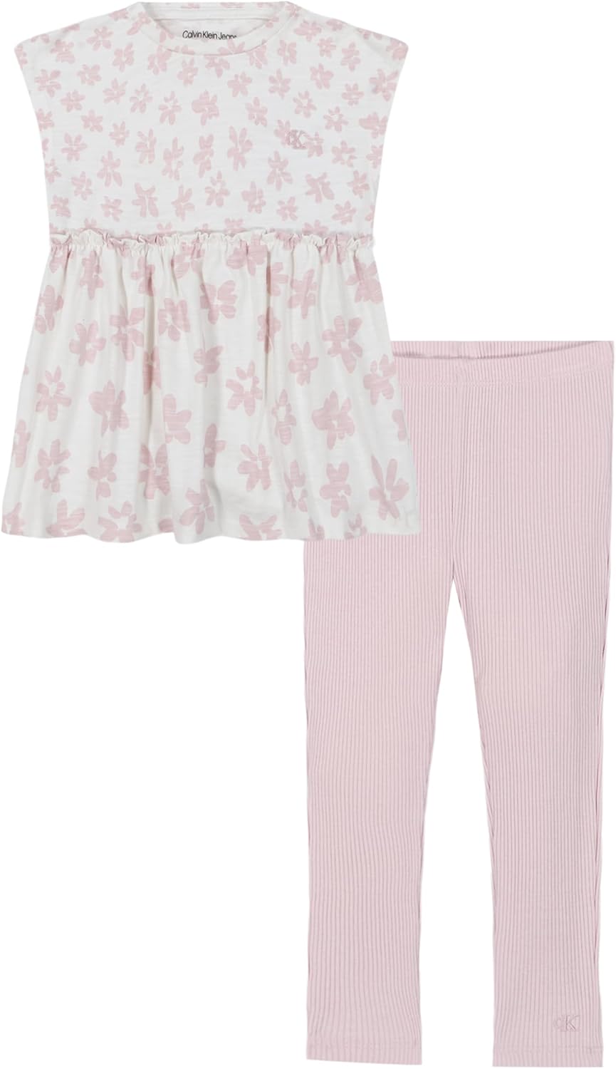 Комплект из 2 предметов: туника и леггинсы Calvin Klein для девочек, Egret/Sepia Rose
Комплект из 2 предметов: туника и леггинсы Calvin Klein для девочек, Egret/Sepia Rose