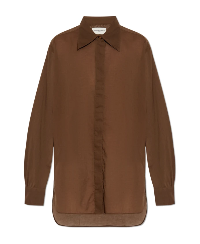 Рубашка августина Officine Gãnãrale, коричневый
Рубашка августина Officine Gãnãrale, коричневый