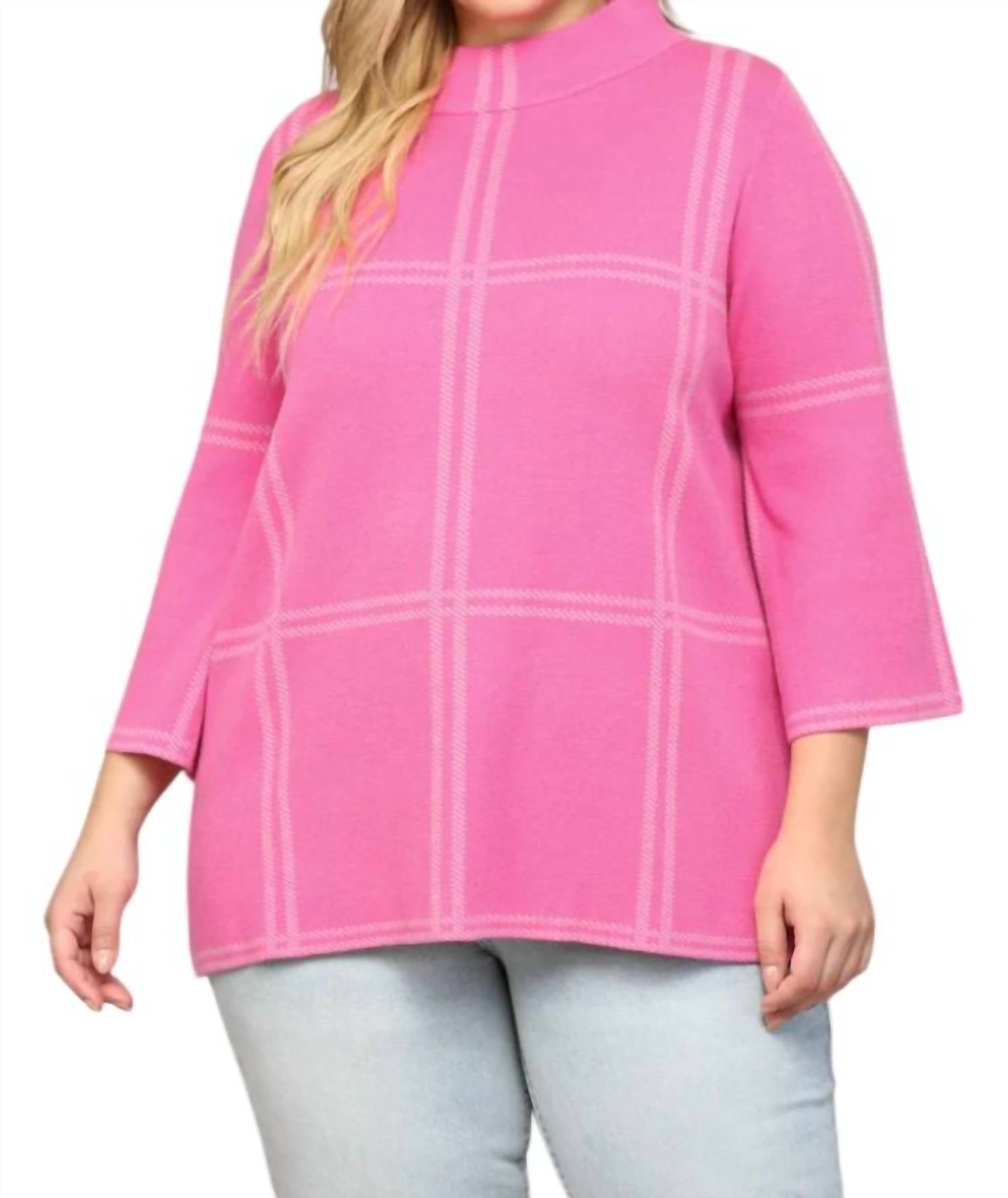 Клетчатый свитер - Plus In Hot Pink/Grey FATE
Клетчатый свитер - Plus In Hot Pink/Grey FATE