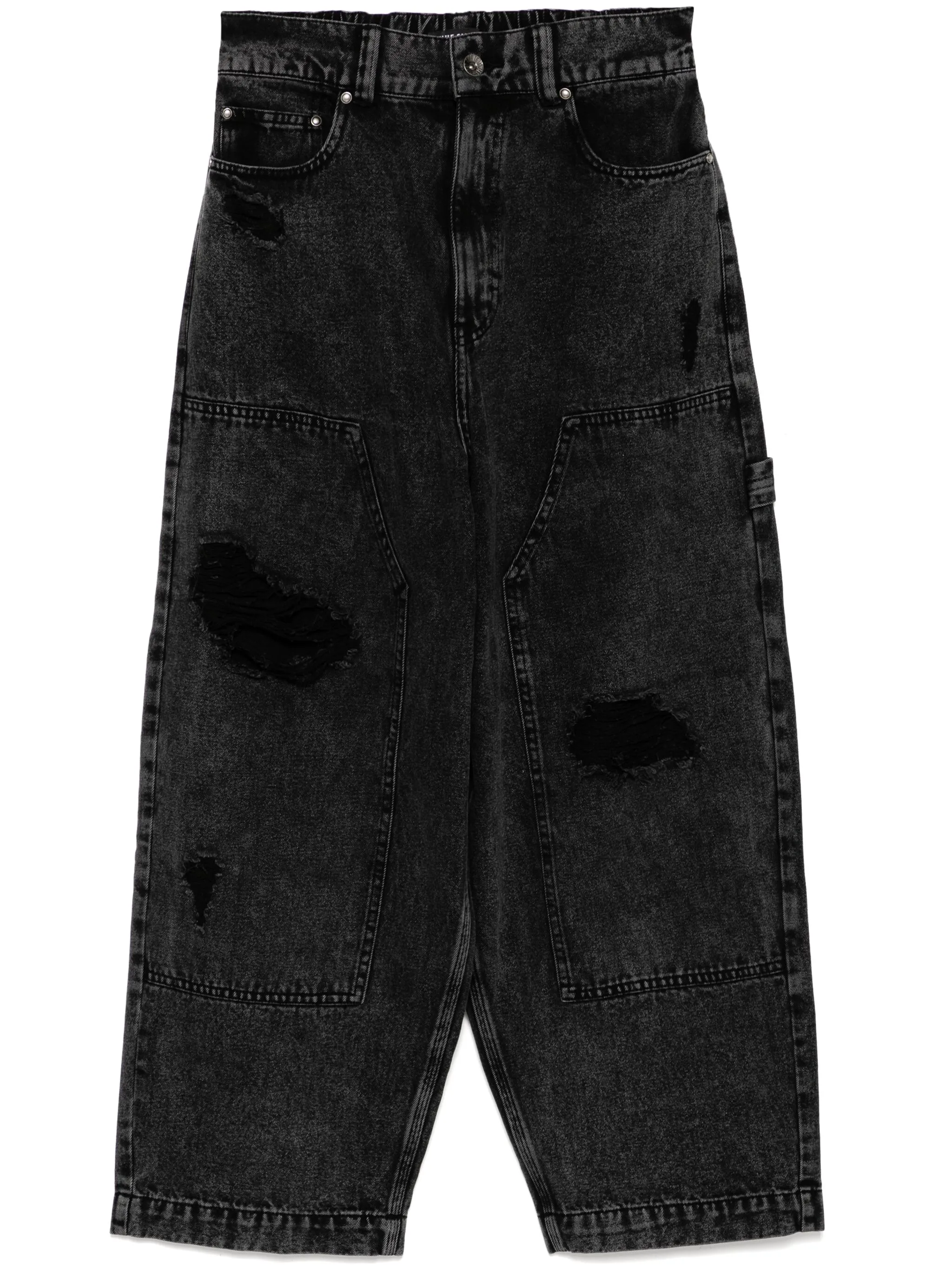 Зауженные джинсы с эффектом потертости Five Cm, серый
Зауженные джинсы с эффектом потертости Five Cm, серый