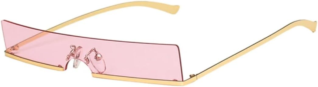 Женские солнцезащитные очки без оправы, винтажные солнцезащитные очки, мужские и женские роскошные металлические ретро-панк солнцезащитные очки с защитой от УФ-излучения UV400 VVTWSSW, Gold Pink
Женские солнцезащитные очки без оправы, винтажные солнцезащитные очки, мужские и женские роскошные металлические ретро-панк солнцезащитные очки с защитой от УФ-излучения UV400 VVTWSSW, Gold Pink