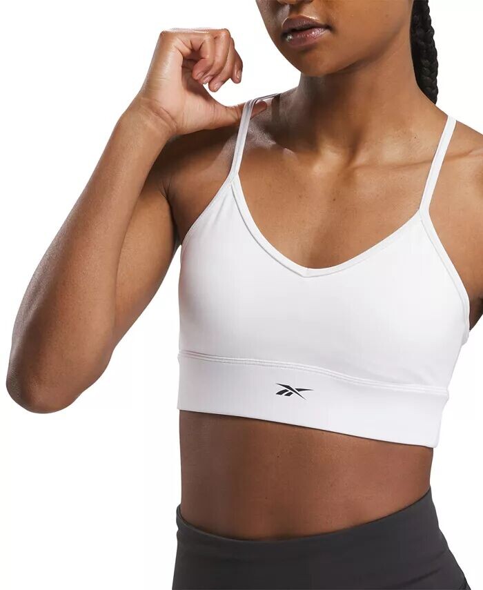 Женский спортивный бюстгальтер Workout Ready Tri Back Medium Impact Reebok, белый
Женский спортивный бюстгальтер Workout Ready Tri Back Medium Impact Reebok, белый