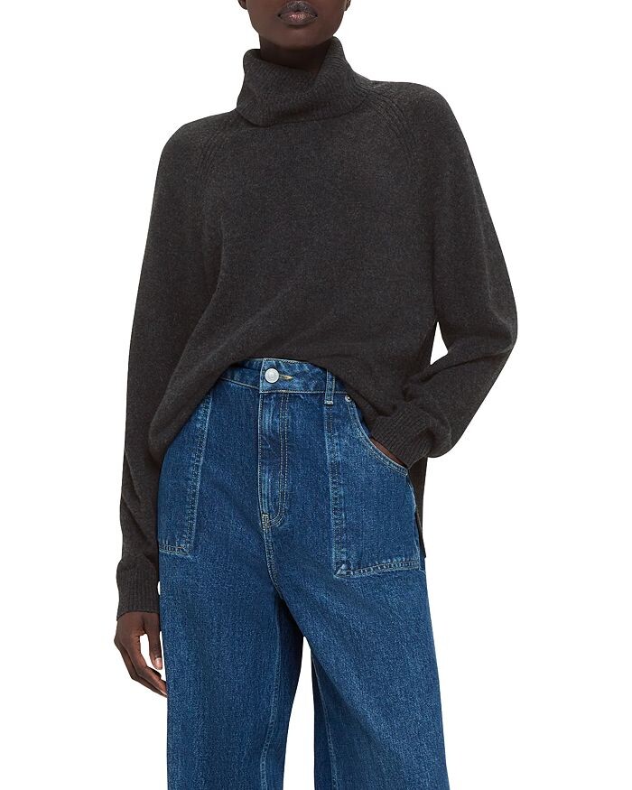 Кашемировый свитер с высоким воротником Whistles, серый
Кашемировый свитер с высоким воротником Whistles, серый