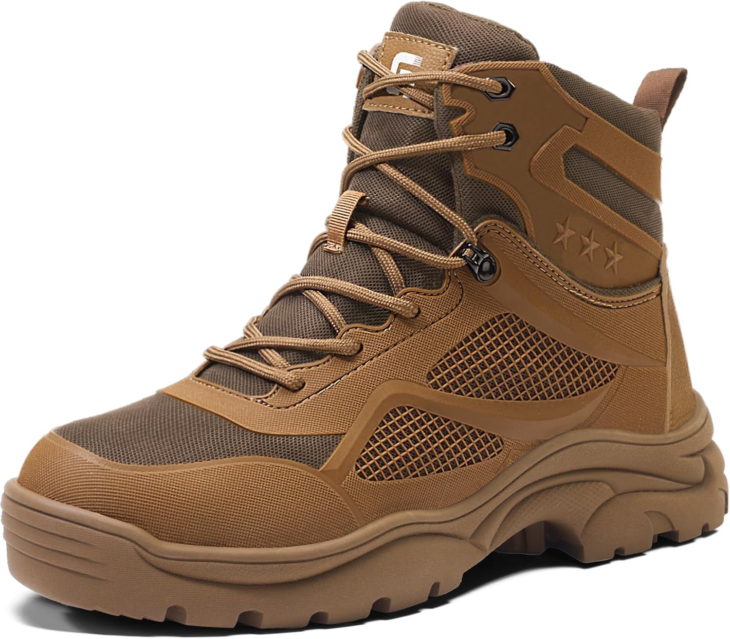 Ботинки KGJIANDA с стальным носком для мужчин, дышащие высокие ботинки, легкая и неразрушаемая защитная обувь для промышленности и строительства, коричневый
Ботинки KGJIANDA с стальным носком для мужчин, дышащие высокие ботинки, легкая и неразрушаемая защитная обувь для промышленности и строительства, коричневый