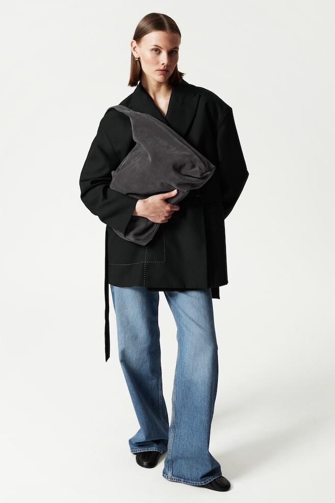 Большая замшевая сумка-тоут & Other Stories, серый
Большая замшевая сумка-тоут & Other Stories, серый