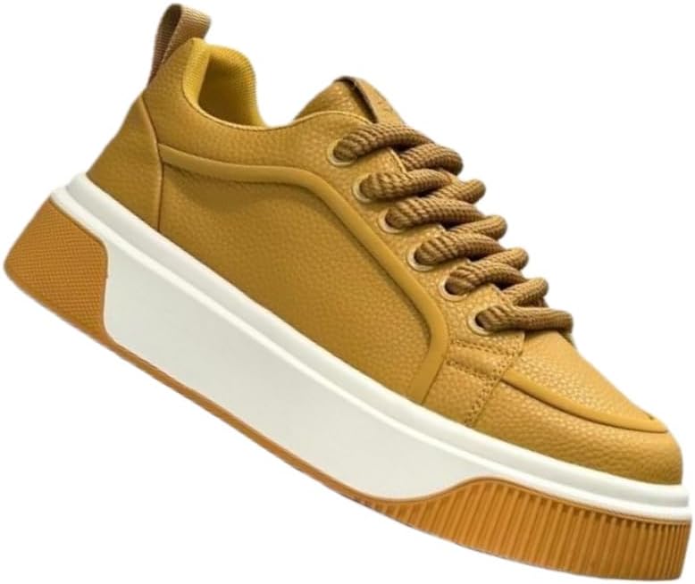 Мужские повседневные кожаные спортивные кроссовки большого размера с толстой подошвой, удобной шнуровкой, подходят для повседневной носки Fmshi, хаки
Мужские повседневные кожаные спортивные кроссовки большого размера с толстой подошвой, удобной шнуровкой, подходят для повседневной носки Fmshi, хаки