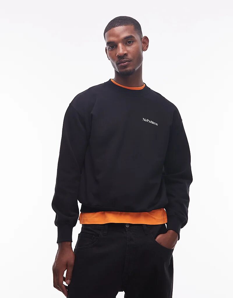 Черная толстовка с мини-логотипом No Issueo
Черная толстовка с мини-логотипом No Issueo