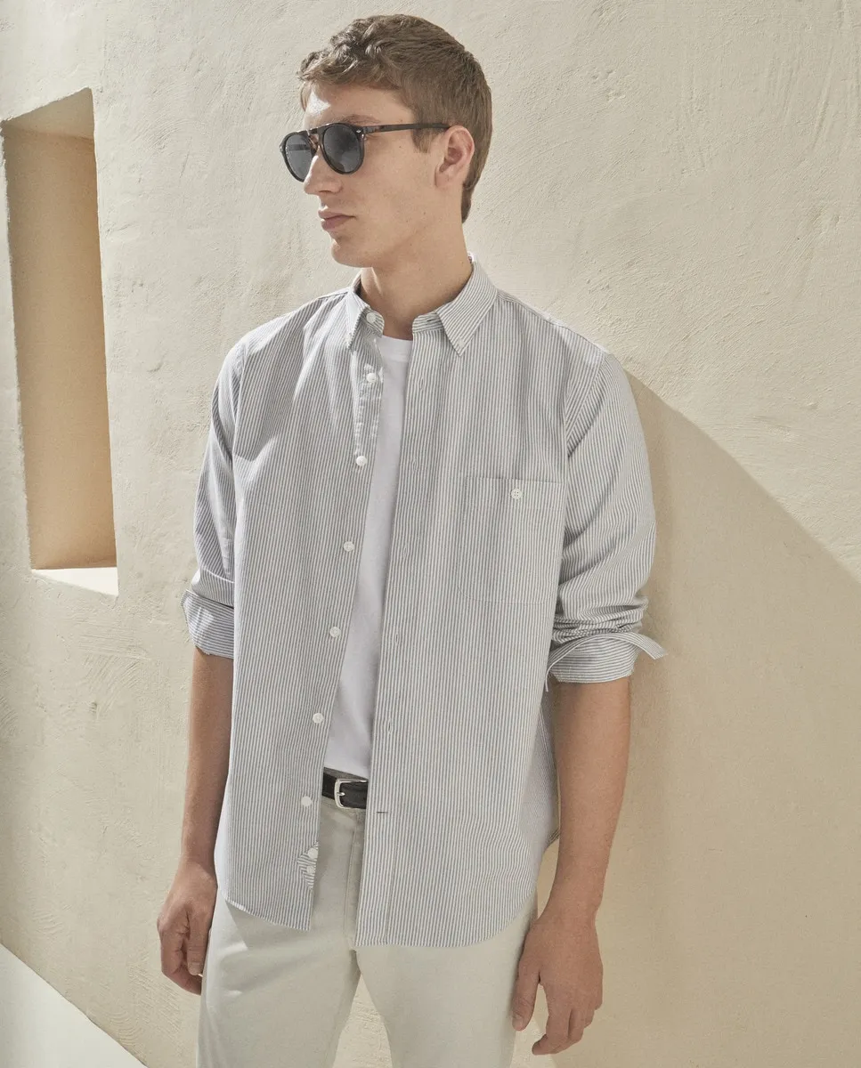 Оксфордская рубашка в полоску для мужчин Dustin, хаки
Оксфордская рубашка в полоску для мужчин Dustin, хаки