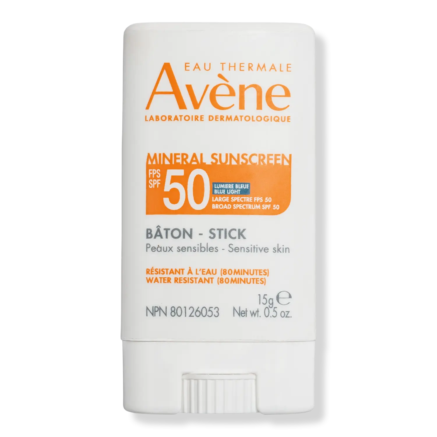 Минеральный солнцезащитный стик SPF 50 Avène
Минеральный солнцезащитный стик SPF 50 Avène