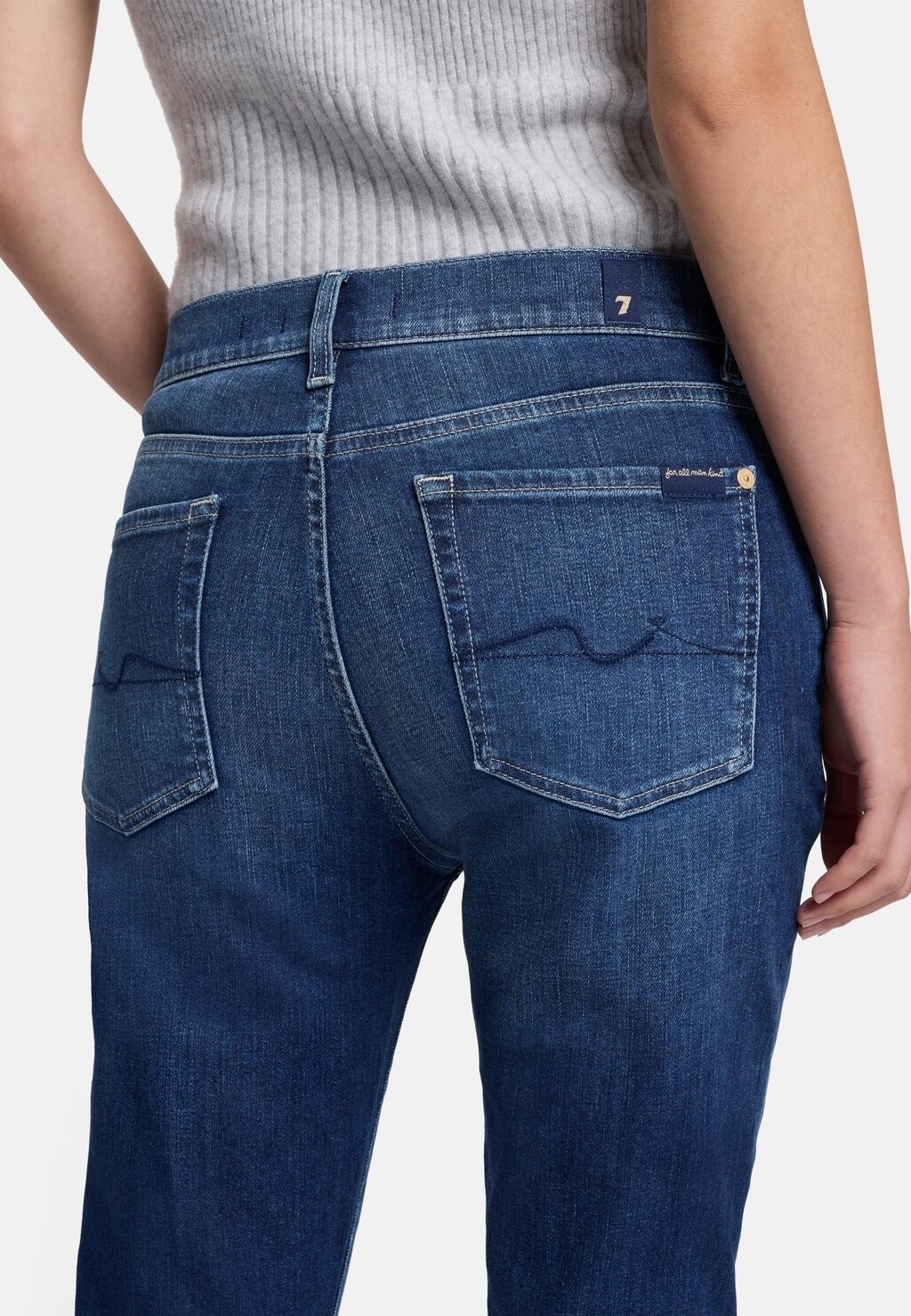 Джинсы облегающего кроя 7 for all mankind, темно-синий
Джинсы облегающего кроя 7 for all mankind, темно-синий