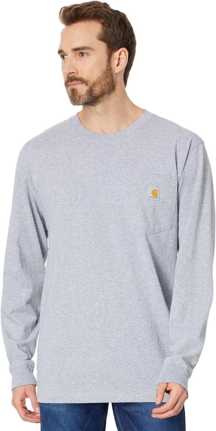 Футболка с карманами для рабочей одежды L/S Carhartt, цвет Heather Gray
Футболка с карманами для рабочей одежды L/S Carhartt, цвет Heather Gray