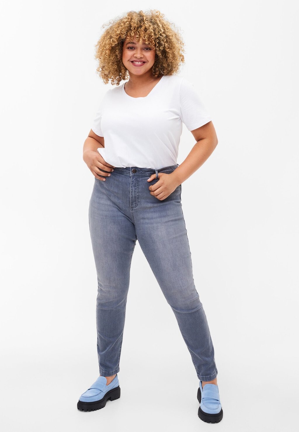 Базовая футболка Zizzi, белый
Базовая футболка Zizzi, белый