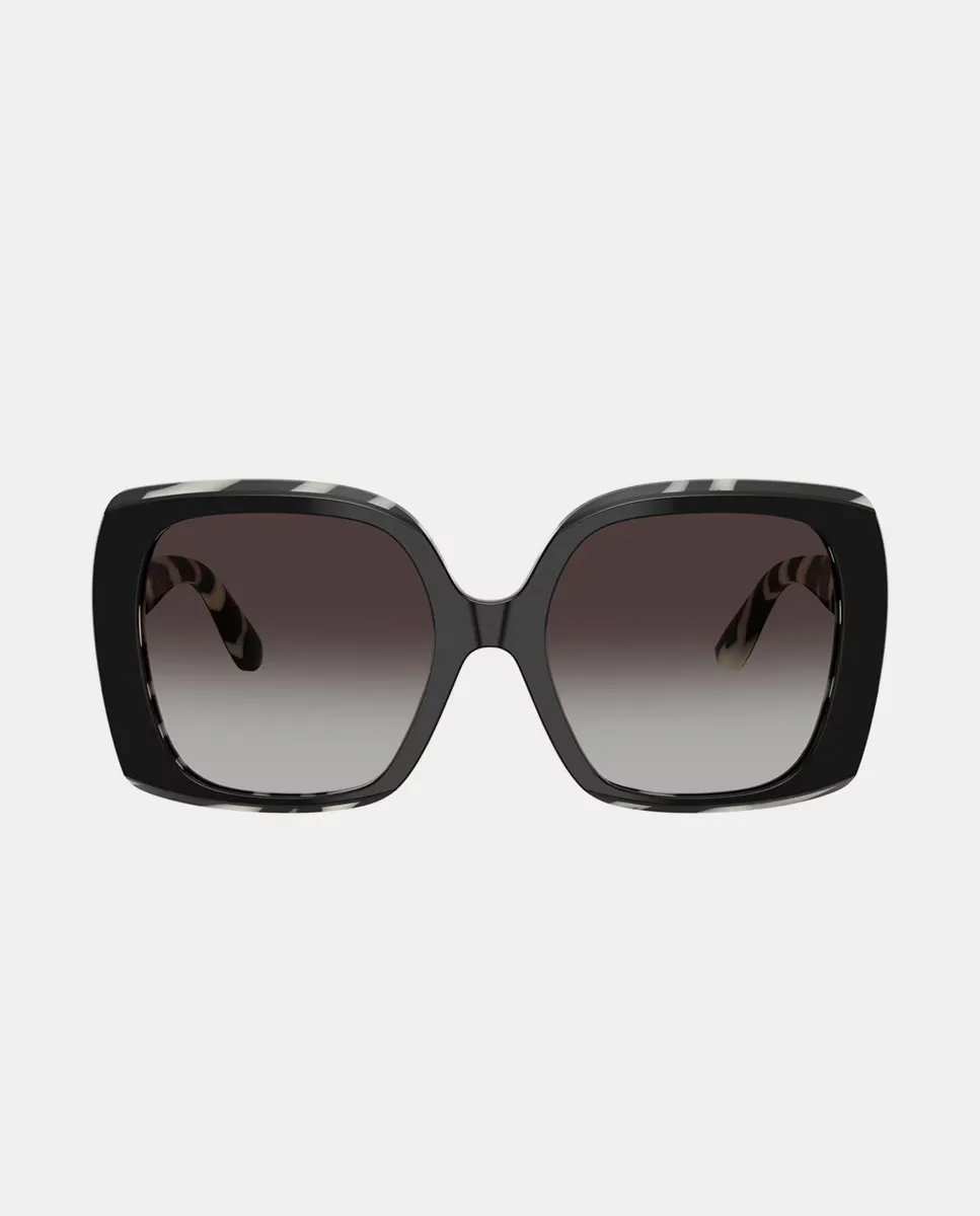 Квадратные женские солнцезащитные очки из ацетата с серыми градиентными линзами Dolce & Gabbana, черный
Квадратные женские солнцезащитные очки из ацетата с серыми градиентными линзами Dolce & Gabbana, черный
