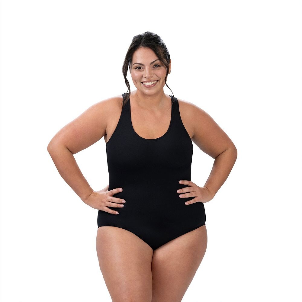 Женский сплошной купальник Dolfin Aquashape с круглым вырезом, черный
Женский сплошной купальник Dolfin Aquashape с круглым вырезом, черный