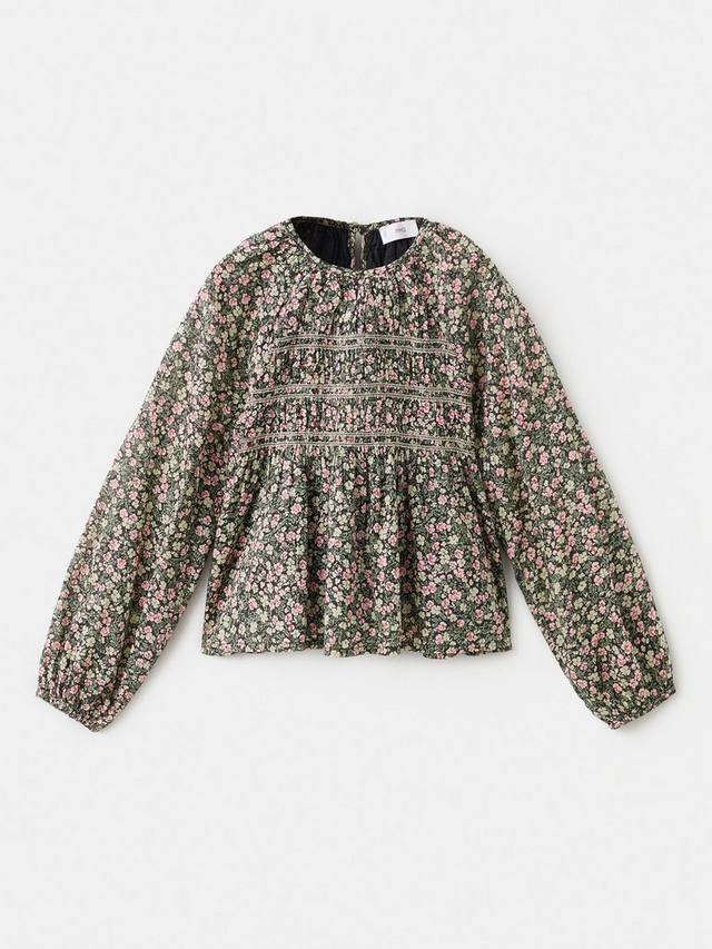 Детская блузка Mireia из хлопка с цветочным принтом Mango, Bright Green
Детская блузка Mireia из хлопка с цветочным принтом Mango, Bright Green