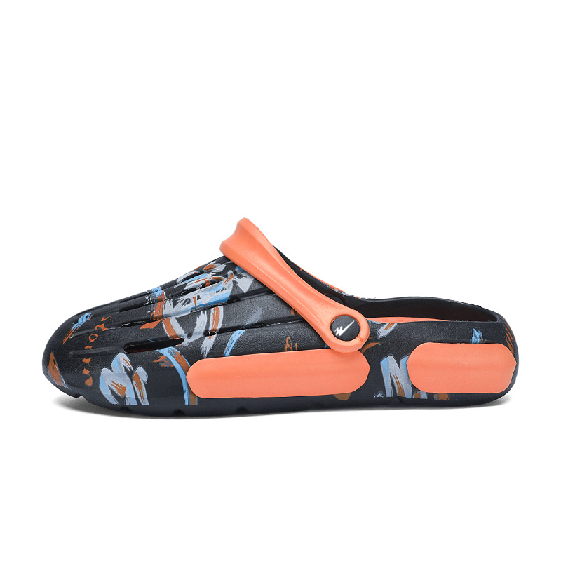 Binary Быстросохнущие нескользящие сандалии с закрытым носком, мужские, черно-оранжевые
Binary Быстросохнущие нескользящие сандалии с закрытым носком, мужские, черно-оранжевые